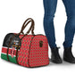 Kenya Jamhuri Day Travel Bag One People One Nation Massai Shuka Pattern