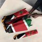Kenya Jamhuri Day Umbrella One People One Nation Massai Shuka Pattern