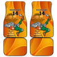 Custom Ivory Coast Football Car Mats 2024 Mascot With Champions Trophy