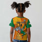 Custom Ivory Coast Football Kid T shirt 2024 Mascot With Champions Trophy