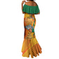 Custom Ivory Coast Football Mermaid Dress 2024 Mascot With Champions Trophy
