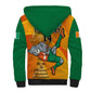 Custom Ivory Coast Football Sherpa Hoodie 2024 Mascot With Champions Trophy