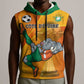 Custom Ivory Coast Football Sleeveless Hoodie 2024 Mascot With Champions Trophy - African Pride