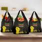 Juneteenth Freedom Day Grocery Bag 1865 Black Independence African Pattern