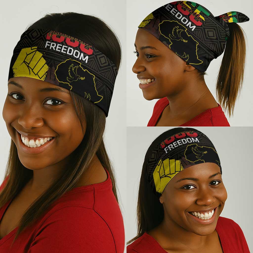 Juneteenth Freedom Day Neck Gaiter 1865 Black Independence African Pattern LT14