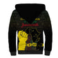 Juneteenth Freedom Day Sherpa Hoodie 1865 Black Independence African Pattern