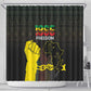 Juneteenth Freedom Day Shower Curtain 1865 Black Independence African Pattern