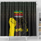 Juneteenth Freedom Day Shower Curtain 1865 Black Independence African Pattern