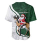 South Africa Christmas In July Baseball Jersey Geseende Kersfees Springbok Black Santa