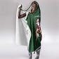 South Africa Christmas In July Hooded Blanket Geseende Kersfees Springbok Black Santa