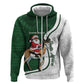South Africa Christmas In July Hoodie Geseende Kersfees Springbok Black Santa