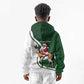 South Africa Christmas In July Kid Hoodie Geseende Kersfees Springbok Black Santa