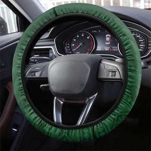 South Africa Christmas In July Steering Wheel Cover Geseende Kersfees Springbok Black Santa