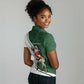 South Africa Christmas In July Women Polo Shirt Geseende Kersfees Springbok Black Santa