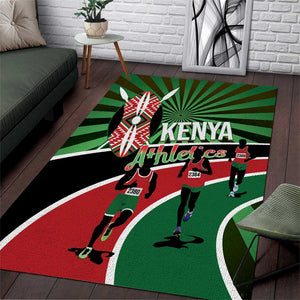 Afro Athletics Kenya Area Rug Olono Maasai Shield Running Way - African Pride