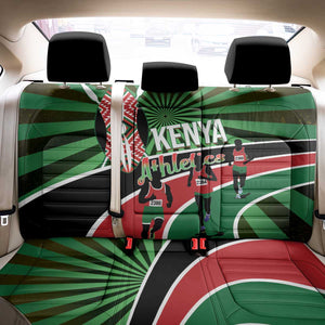 Afro Athletics Kenya Back Car Seat Cover Olono Maasai Shield Running Way - African Pride