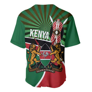 Afro Athletics Kenya Baseball Jersey Olono Maasai Shield Running Way - African Pride