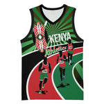 Afro Athletics Kenya Basketball Jersey Olono Maasai Shield Running Way - African Pride