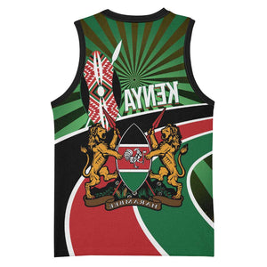 Afro Athletics Kenya Basketball Jersey Olono Maasai Shield Running Way - African Pride