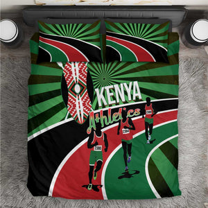 Afro Athletics Kenya Bedding Set Olono Maasai Shield Running Way - African Pride