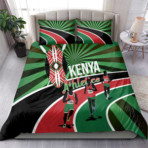 Afro Athletics Kenya Bedding Set Olono Maasai Shield Running Way - African Pride