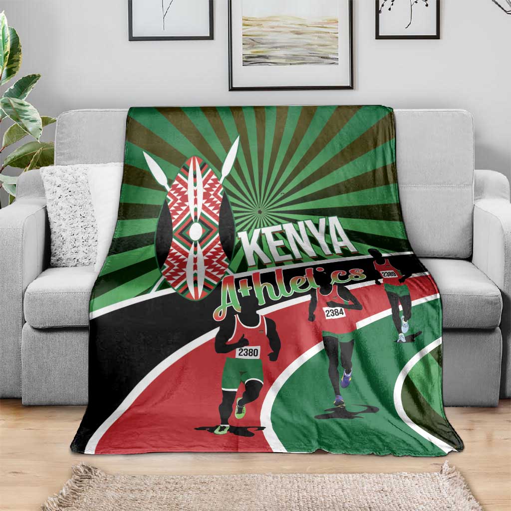Afro Athletics Kenya Blanket Olono Maasai Shield Running Way - African Pride
