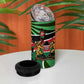 Afro Athletics Kenya 4 in 1 Can Cooler Tumbler Olono Maasai Shield Running Way - African Pride