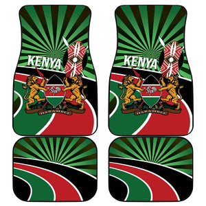 Afro Athletics Kenya Car Mats Olono Maasai Shield Running Way - African Pride