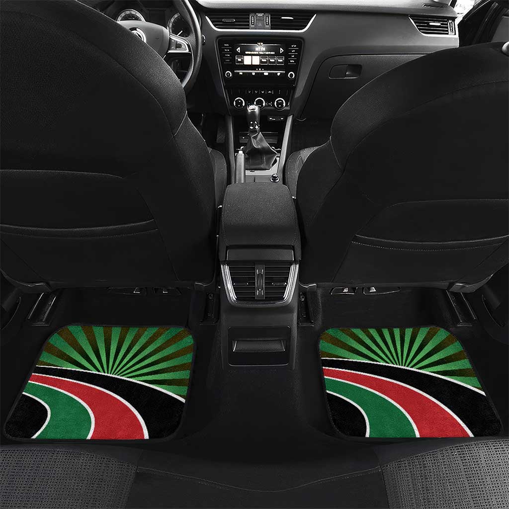 Afro Athletics Kenya Car Mats Olono Maasai Shield Running Way - African Pride
