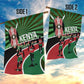 Afro Athletics Kenya Garden Flag Olono Maasai Shield Running Way - African Pride