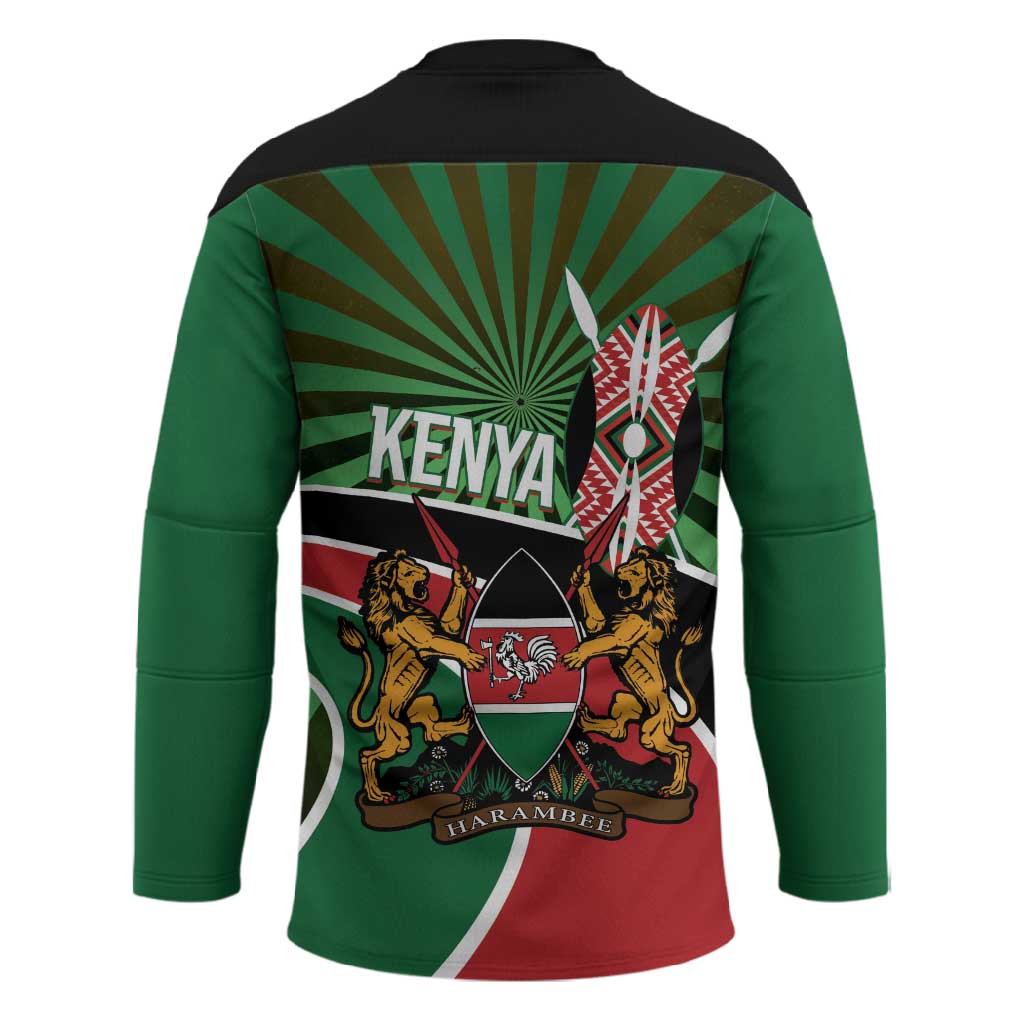 Athletics Kenya Hockey Jersey Maasai Shield Running Way