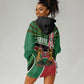 Afro Athletics Kenya Hoodie Dress Olono Maasai Shield Running Way - African Pride