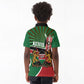 Afro Athletics Kenya Kid Polo Shirt Olono Maasai Shield Running Way - African Pride