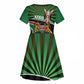 Afro Athletics Kenya Kid Short Sleeve Dress Olono Maasai Shield Running Way - African Pride