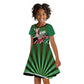 Afro Athletics Kenya Kid Short Sleeve Dress Olono Maasai Shield Running Way - African Pride