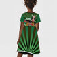 Afro Athletics Kenya Kid Short Sleeve Dress Olono Maasai Shield Running Way - African Pride