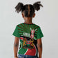 Afro Athletics Kenya Kid T shirt Olono Maasai Shield Running Way - African Pride