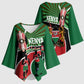Athletics Kenya Kimono Sleeve Blouse Maasai Shield Running Way