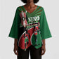 Athletics Kenya Kimono Sleeve Blouse Maasai Shield Running Way