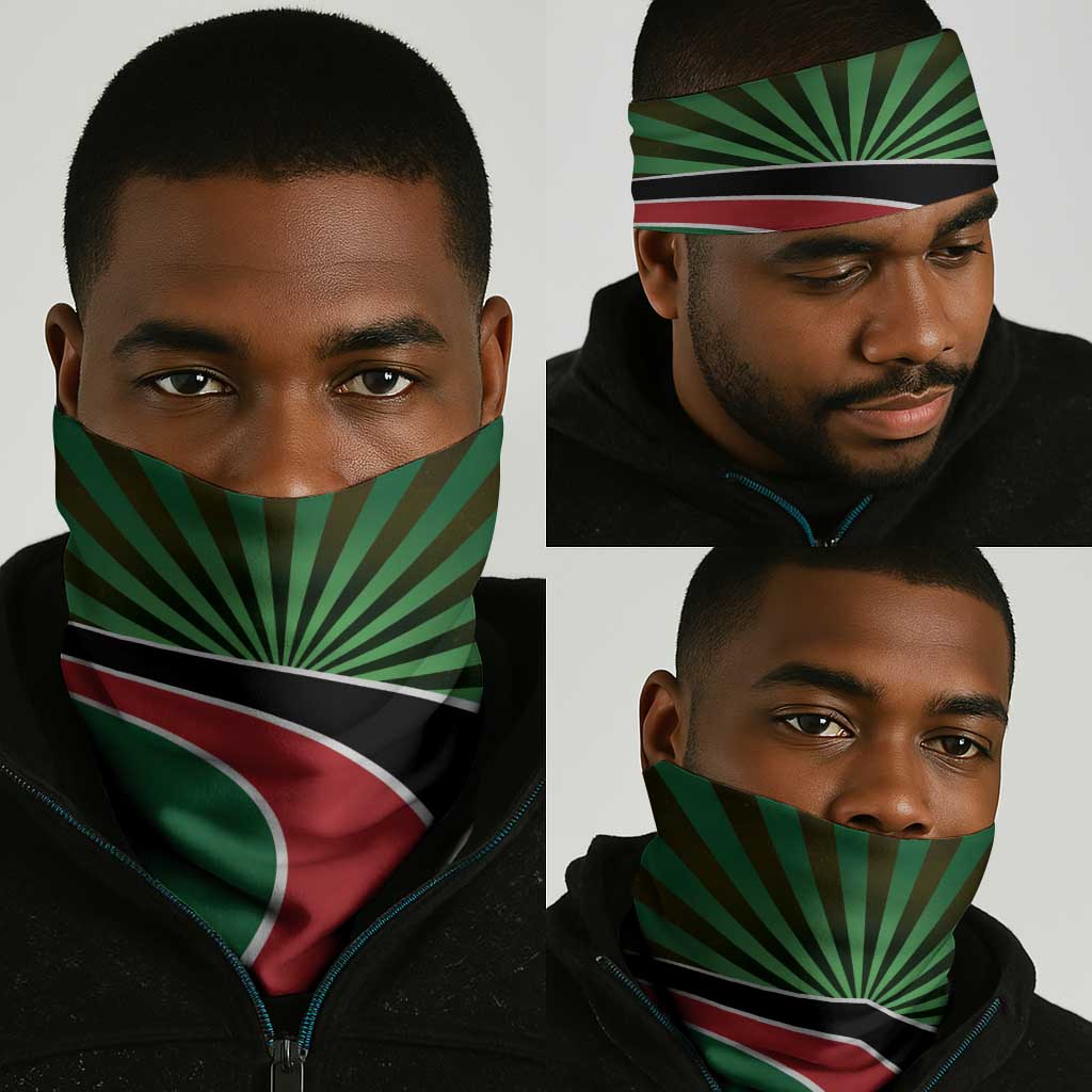 Afro Athletics Kenya Neck Gaiter Olono Maasai Shield Running Way - African Pride