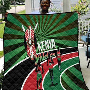 Afro Athletics Kenya Quilt Olono Maasai Shield Running Way - African Pride