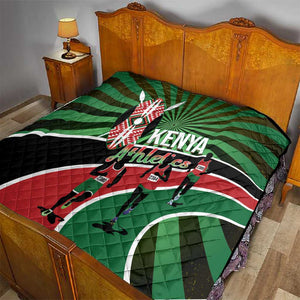 Afro Athletics Kenya Quilt Olono Maasai Shield Running Way - African Pride