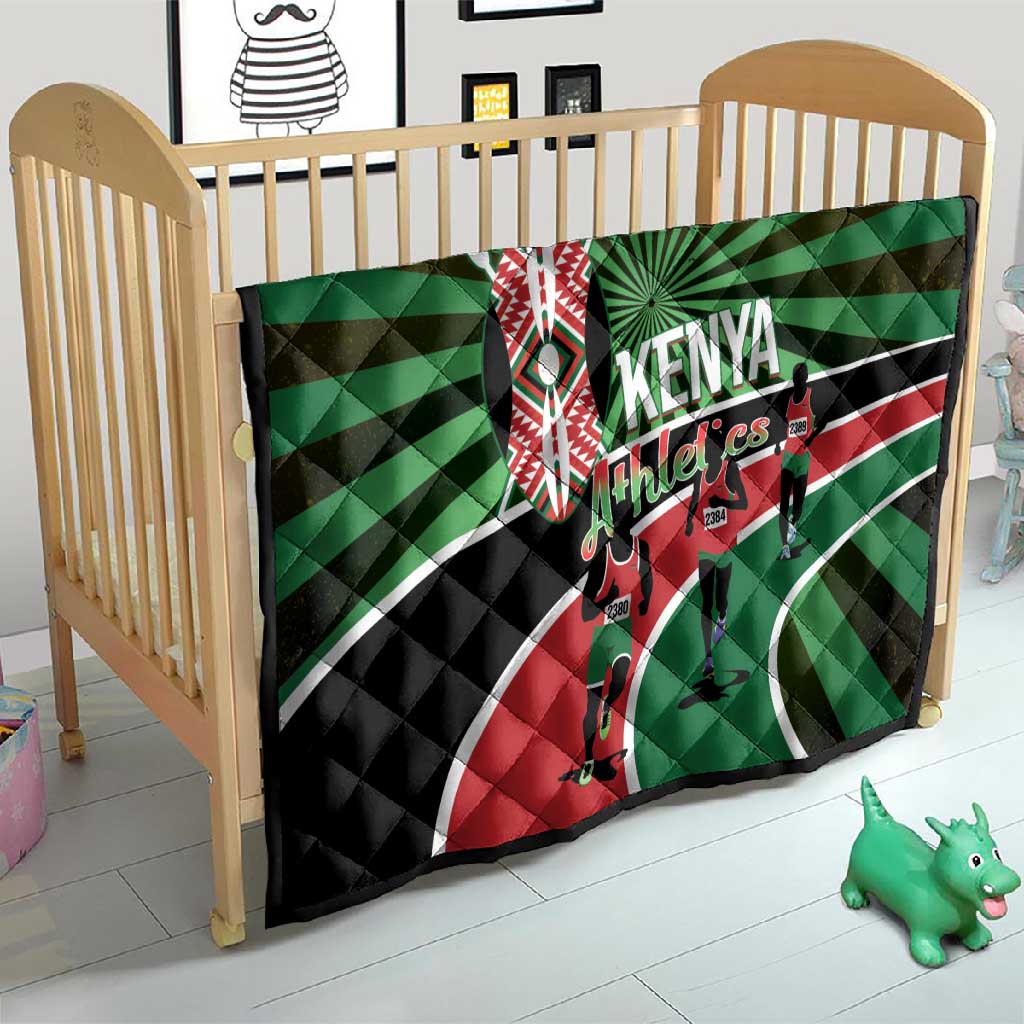 Afro Athletics Kenya Quilt Olono Maasai Shield Running Way - African Pride