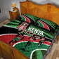 Afro Athletics Kenya Quilt Bed Set Olono Maasai Shield Running Way - African Pride