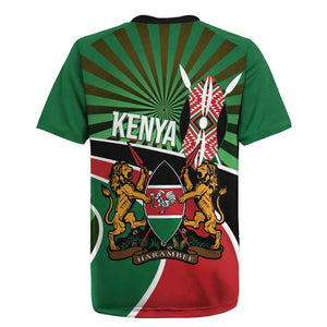 Afro Athletics Kenya Rugby Jersey Olono Maasai Shield Running Way - African Pride