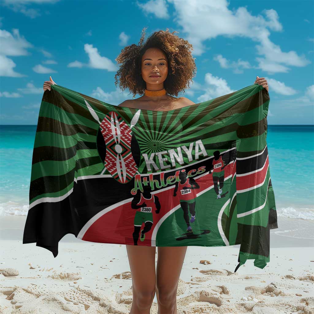 Afro Athletics Kenya Sarong Olono Maasai Shield Running Way - African Pride