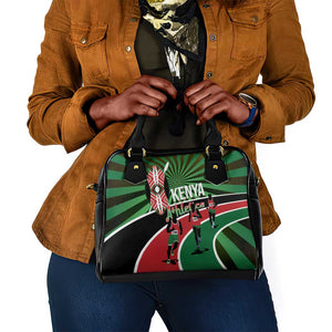 Afro Athletics Kenya Shoulder Handbag Olono Maasai Shield Running Way - African Pride