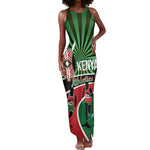 Afro Athletics Kenya Tank Maxi Dress Olono Maasai Shield Running Way - African Pride