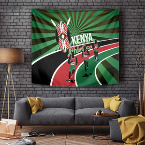 Afro Athletics Kenya Tapestry Olono Maasai Shield Running Way - African Pride