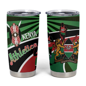 Afro Athletics Kenya Tumbler Cup Olono Maasai Shield Running Way - African Pride